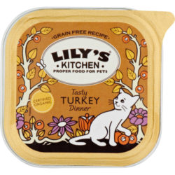 Lilys Kitchen Organic Tasty Turkey Dinner Complete Wet Food For Cats